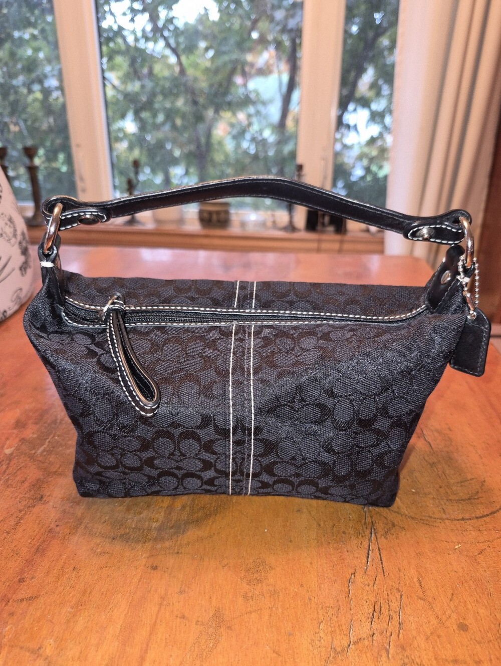 Coach Black Signature Mini Shoulder Bag